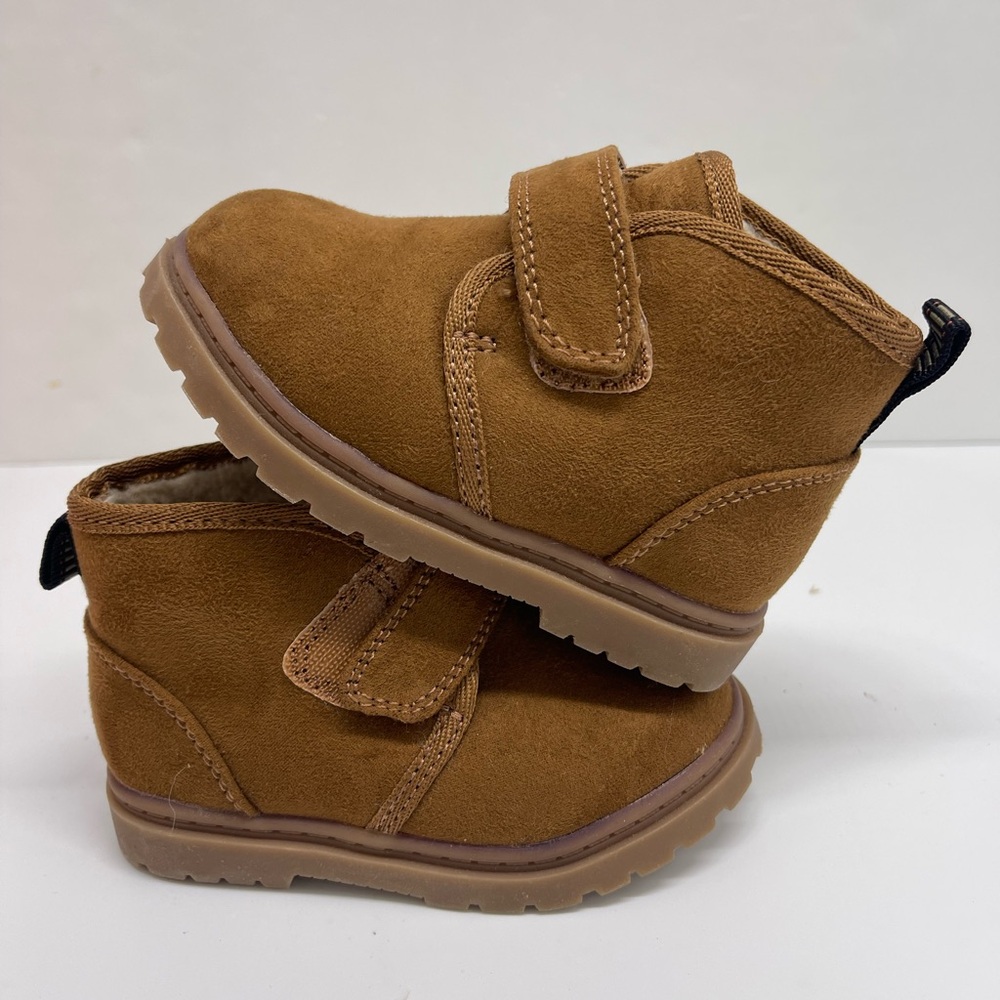Kat & Jack Brown Kids Shoes with Velcro Strap - Picture 13 of 16